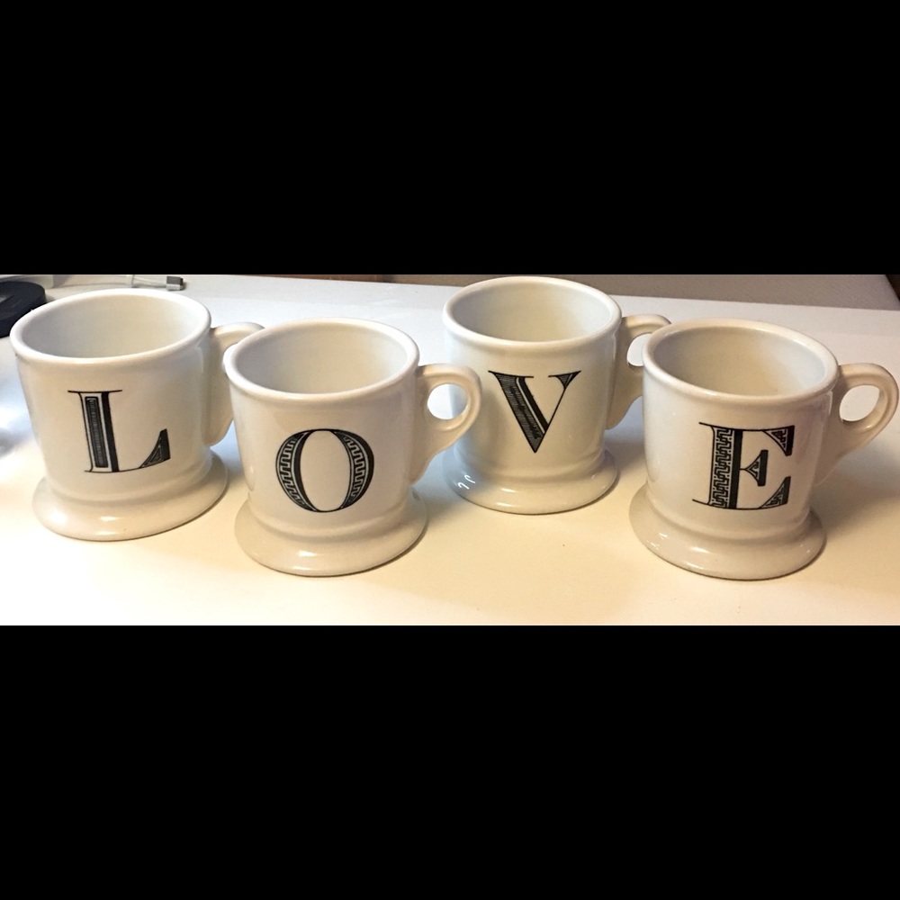 Set of 4 Anthropologie Cups